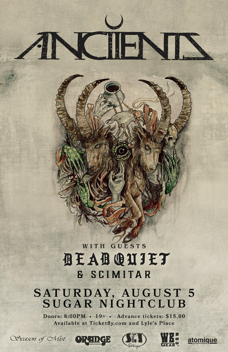 Anciients, Dead Quiet, Scimitar @ Capital Ballroom Aug 5 2017 - May 9th @ Capital Ballroom