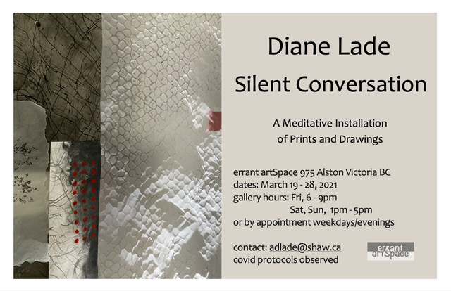 Silent Conversations: Diane Lade @ Errant ArtSpace Mar 20 2021 - May 8th @ Errant ArtSpace
