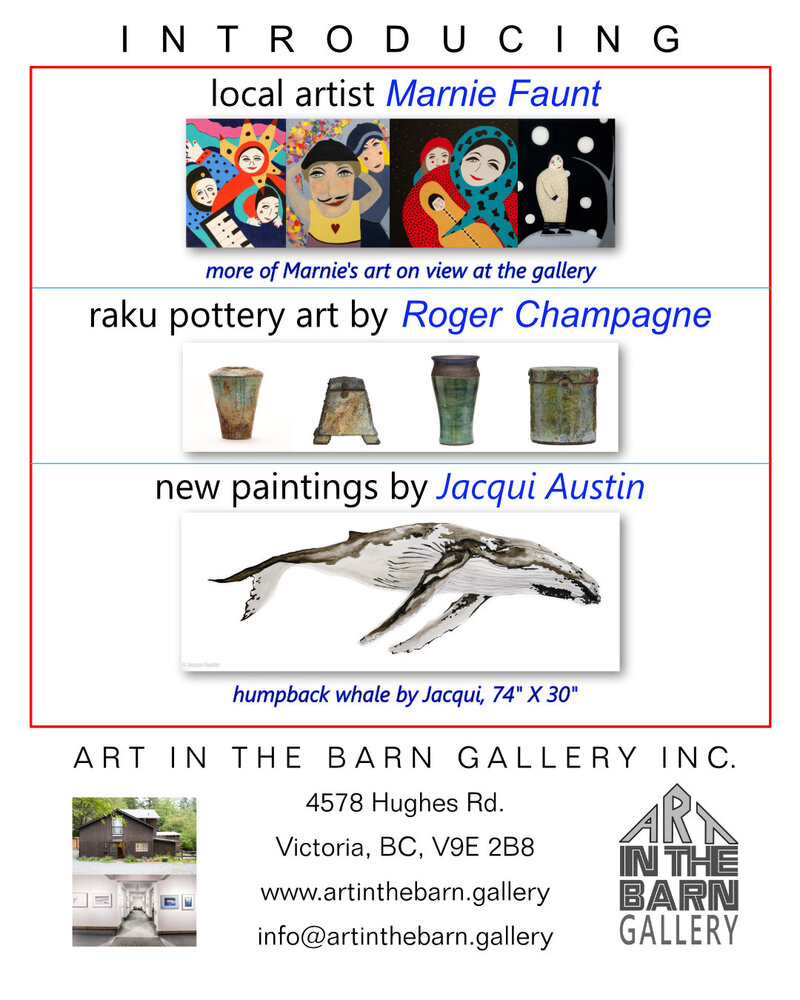 October New Art Show: jacqui austin, Gabriel Taschereau, Lenaya Chrystall, Marnie Faunt, Roger Champagne, Joy Finlay, Minette Erlank @ Art In The Barn Gallery Oct 15 2020 - Jun 3rd @ Art In The Barn Gallery