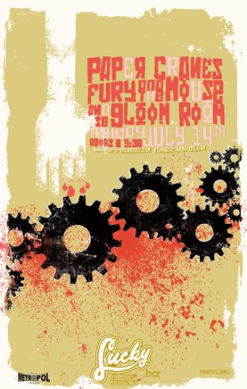 The Paper Cranes, fury and the mouse, The Gloom Room @ Lucky Bar Jul 14 2006 - May 16th @ Lucky Bar