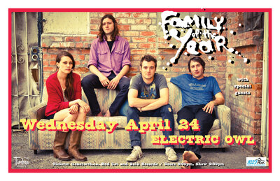 Family Of The Year, Reuben and The Dark @ Electric Owl Apr 24 2013 - May 6th @ Electric Owl