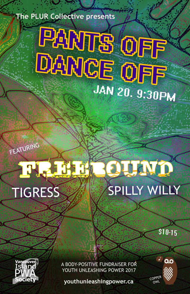 Pants Off Dance Off: Freebound, DJ TigRess, SPILLY WILLY  @ Copper Owl Jan 20 2017 - Jun 4th @ Copper Owl
