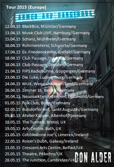 Solo concert:: Don Alder @ Neumarktwohnzimmer Haus Rode - May 08, 2015