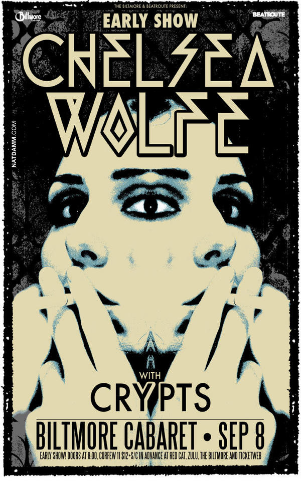 Chelsea Wolfe, Crypts @ The Biltmore Cabaret Sep 8 2012 - May 13th @ The Biltmore Cabaret