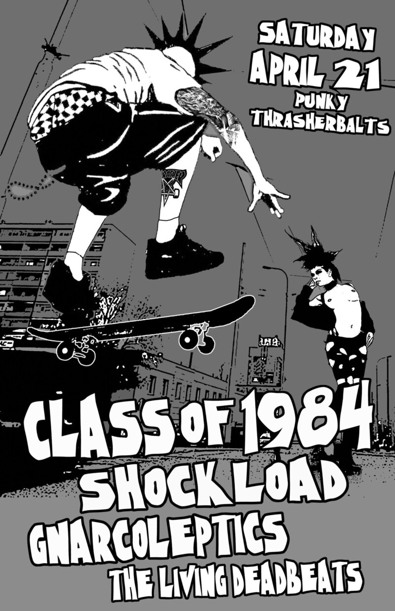 Shockload, The Gnarcoleptics, The Living Deadbeats, 1971 @ Funky Winker Beans Apr 21 2012 - May 8th @ Funky Winker Beans