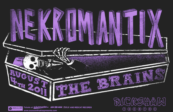 Nekromantix, The Brains @ Rickshaw Theatre Aug 4 2011 - May 7th @ Rickshaw Theatre