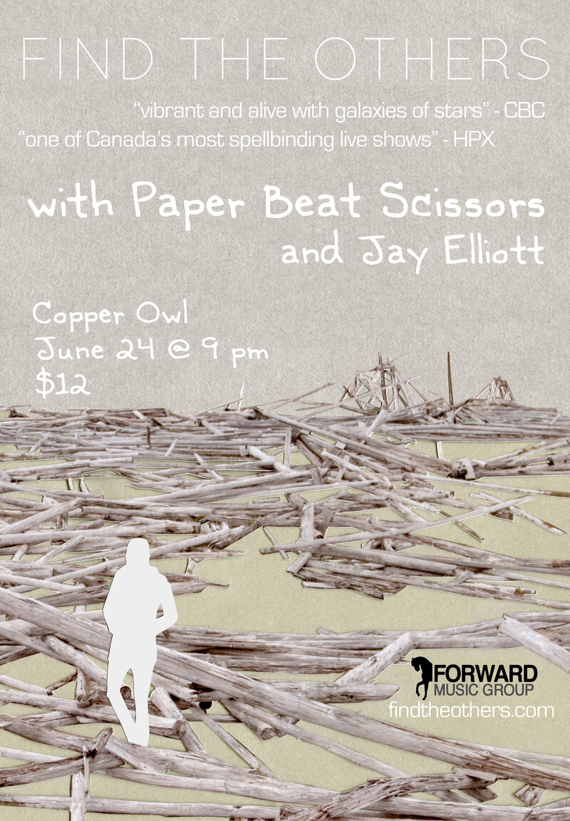 Find the Others, Paper Beat Scissors, Jay Elliot @ Copper Owl Jun 24 2015 - Jun 5th @ Copper Owl