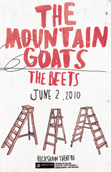The Mountain Goats, The Beets @ Rickshaw Theatre Jun 2 2010 - May 13th @ Rickshaw Theatre