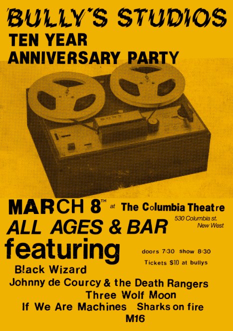 Black Wizard @ The Columbia Theatre Mar 8 2013 - May 6th @ The Columbia Theatre