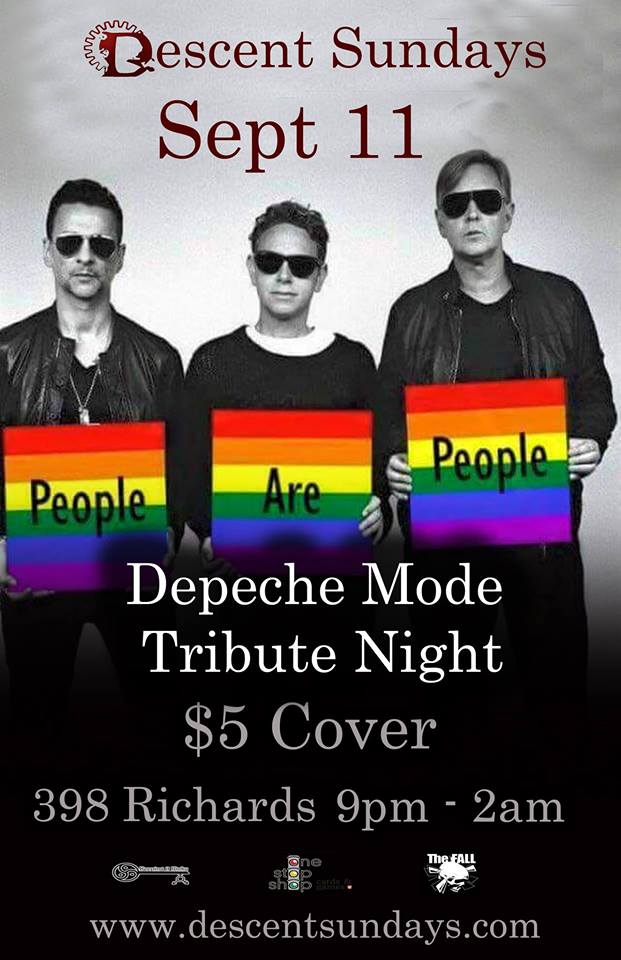 Descent Depeche Mode Tribute Night @ The Red Room Sep 11 2016 - Jun 24th @ The Red Room