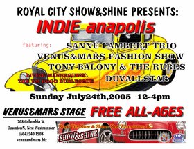 Venus & Mars Fashion Show, THE LIVING MANNEQUINS, Music by SLT @ Venus & Mars Stage 708 Columbia St. - Jul 24, 2005