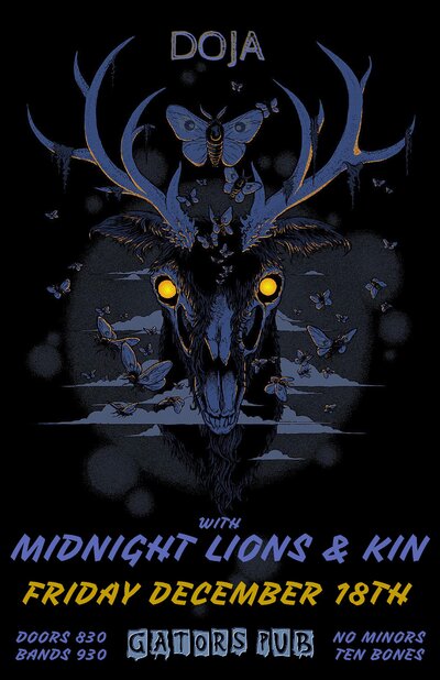Doja, Midnight Lions, The Kin @ Gator's Pub - Dec 18, 2015