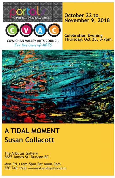 A Tidal Moment, Paintings by: Susan Collacott @ PORTALS Annex Oct 22 2018 - May 11th @ PORTALS Annex