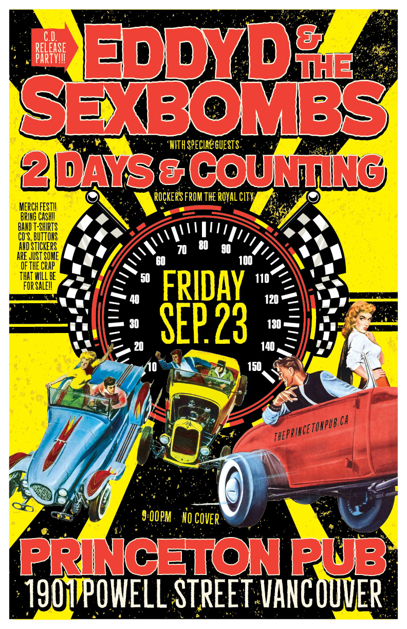Free the Rock.: EddyD & the Sex Bombs, 2 Days and Counting @ Princeton Pub Sep 23 2016 - May 12th @ Princeton Pub