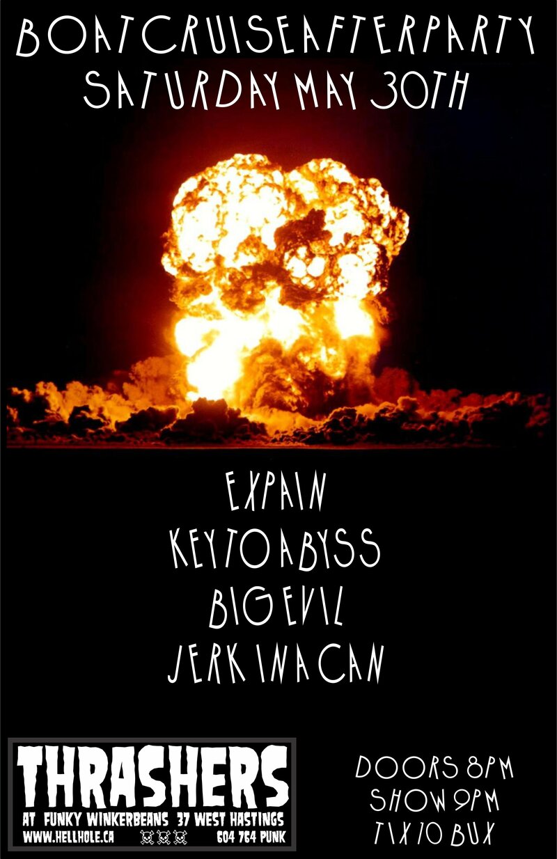 BOAT CRUISE AFTERPARTY!~: Expain, Key To Abyss, Big EviL, Jerk In A Can @ Funky Winker Beans May 30 2015 - May 9th @ Funky Winker Beans