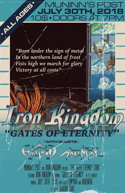 Iron Kingdom, Empyria, ArkenFire @ Munnin's Post - Jul 30, 2018