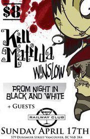 Late show:: Kill Matilda, Windslow, Prom Night in Black and White, Fiction In Motion @ Railway Club Apr 17 2011 - May 6th @ Railway Club