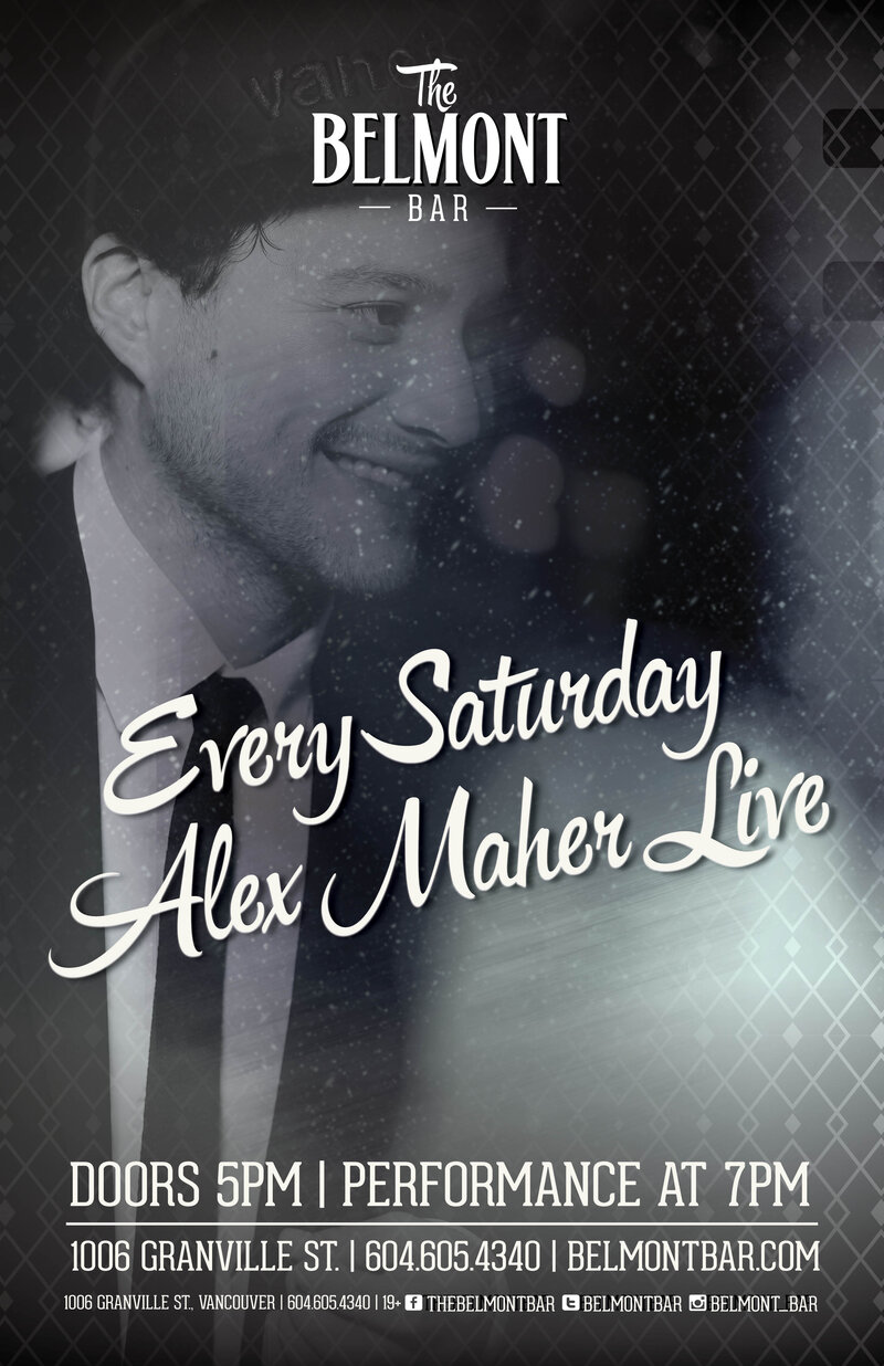Early Live Entertainment: Alex Maher @ Belmont Bar May 28 2016 - May 10th @ Belmont Bar