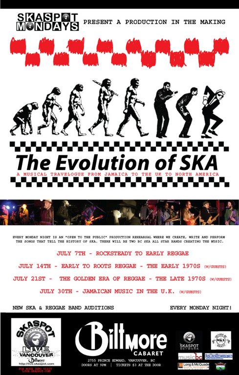 Skaspot Mondays present "The Evolution of Ska Music": Skaspot Live All Star Band @ The Biltmore Cabaret Jul 28 2008 - May 6th @ The Biltmore Cabaret