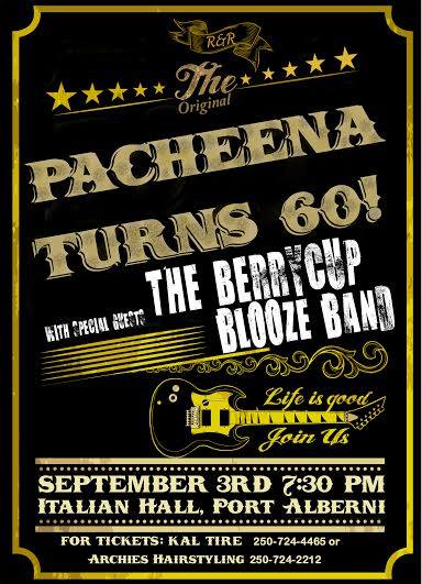 Pacheena turns 60: Pacheena, The Berrycup Blooze Band @ Italian Hall - Sep 03, 2016