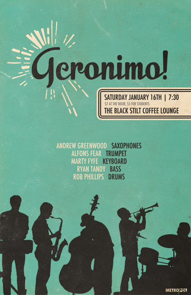 GERONIMO! @ Black Stilt Coffee House Jan 16 2010 - May 6th @ Black Stilt Coffee House