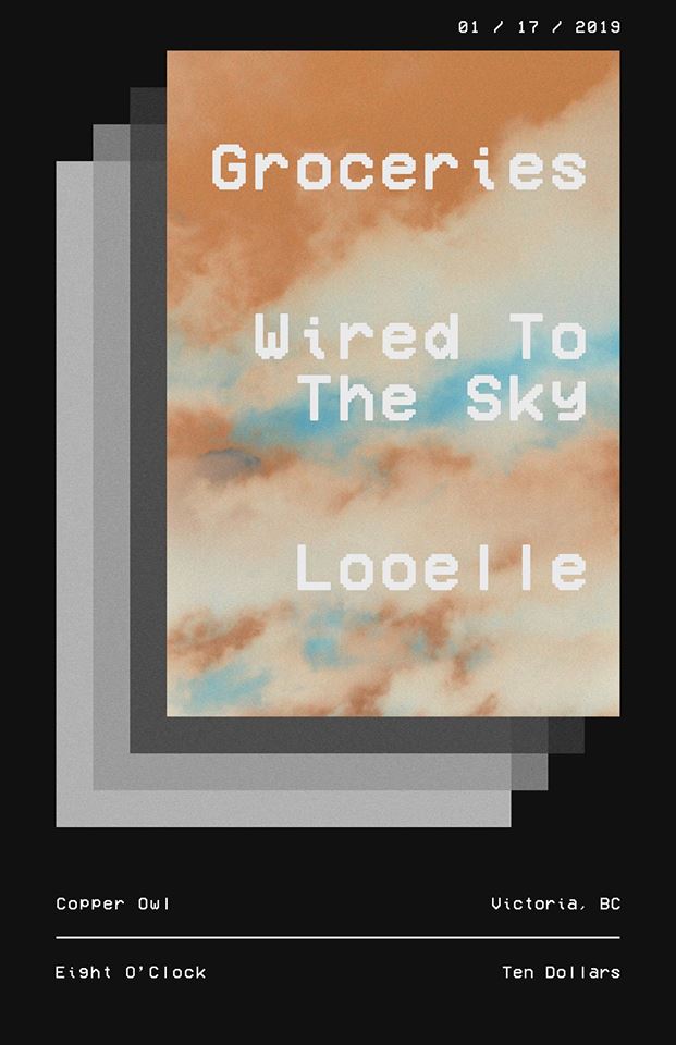 Groceries (solo), Looelle, Wired to the Sky @ Copper Owl Jan 17 2019 - Jun 9th @ Copper Owl