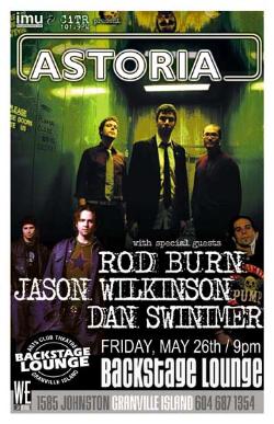 TONIGHT!: Astoria, Todd Kerns, Rod Burn, Jason Wilkinson @ Backstage Lounge May 26 2006 - May 7th @ Backstage Lounge