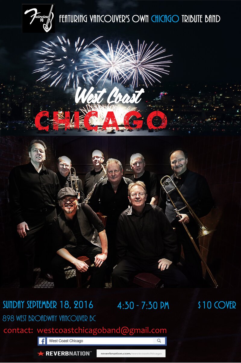 West Coast Chicago @ Fairview Pub Sep 18 2016 - May 6th @ Fairview Pub
