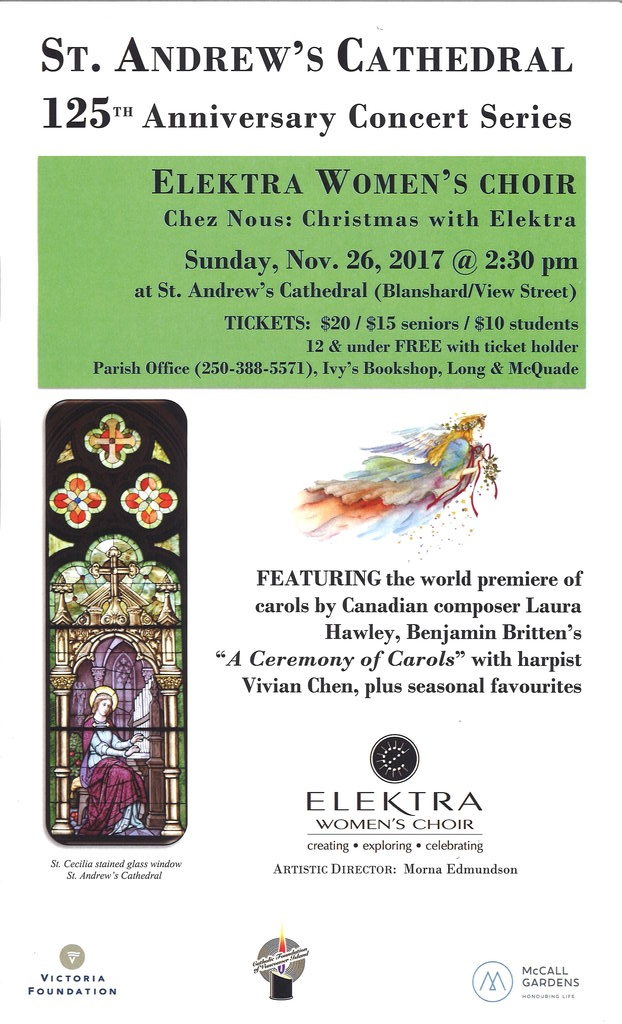 Christmas with Elektra @ St. Andrew's Catholic Cathedral Nov 26 2017 - Jul 6th @ St. Andrew's Catholic Cathedral