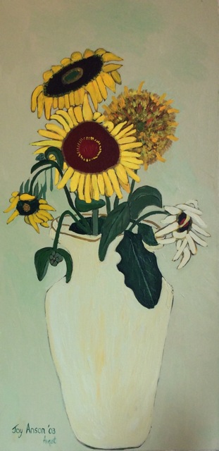 Joy Anson - Sunflowers: Joy Anson @ Eclectic Gallery Aug 27 2015 - Apr 30th @ Eclectic Gallery