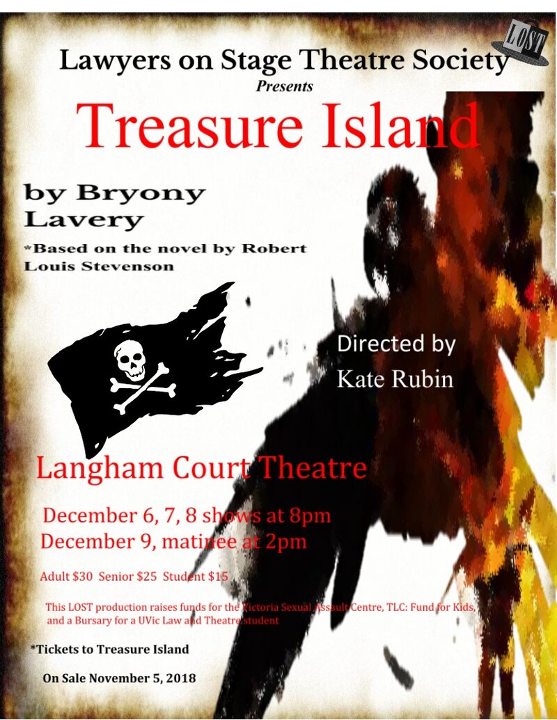 Treasure Island @ Langham Court Theatre Dec 6 2018 - Jul 13th @ Langham Court Theatre