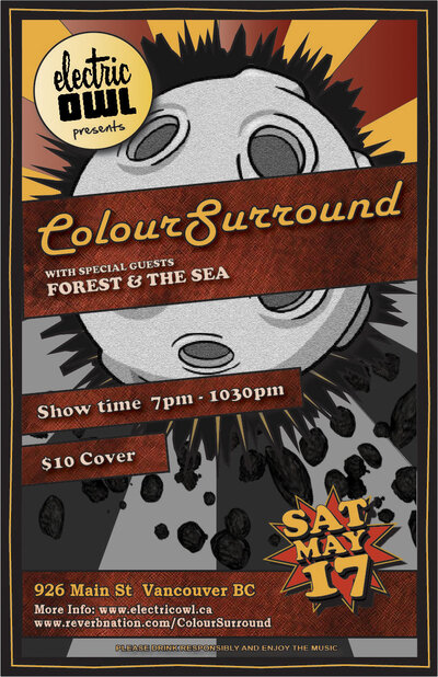 Coloursurround, Forest & The Sea @ Electric Owl May 17 2014 - May 9th @ Electric Owl