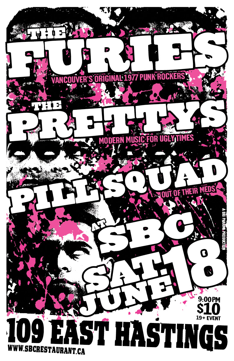The Furies, The Pretty's, Pill Squad @ SBC Restaurant - Jun 18, 2016