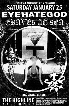Eyehategod, Graves at Sea @ Highline Jan 25 2014 - May 7th @ Highline