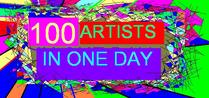 100 Artists in One Day @ Ministry of Casual Living May 18 2013 - Jul 9th @ Ministry of Casual Living