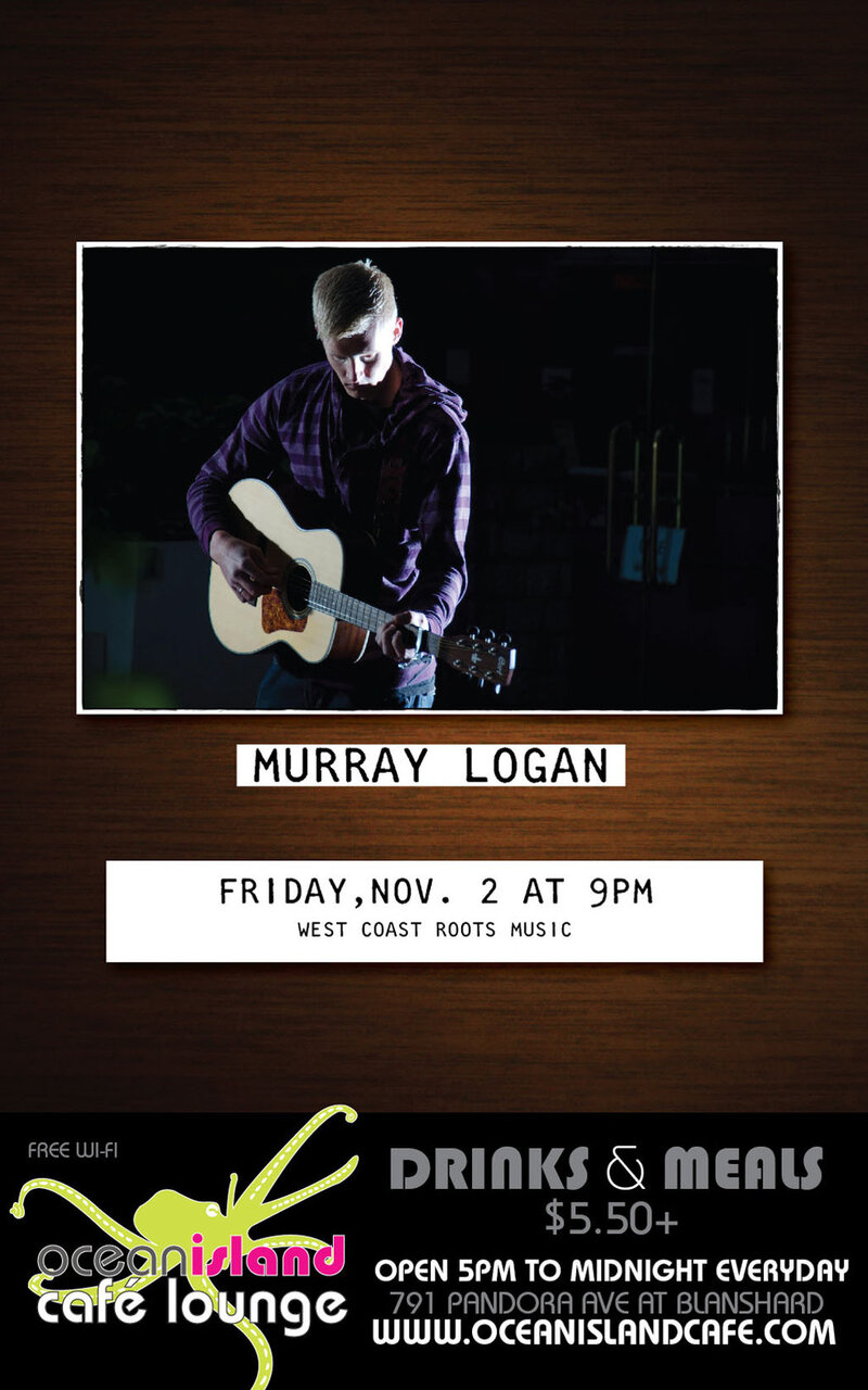 Murray Logan @ Ocean Island Lounge Nov 2 2012 - Jun 5th @ Ocean Island Lounge