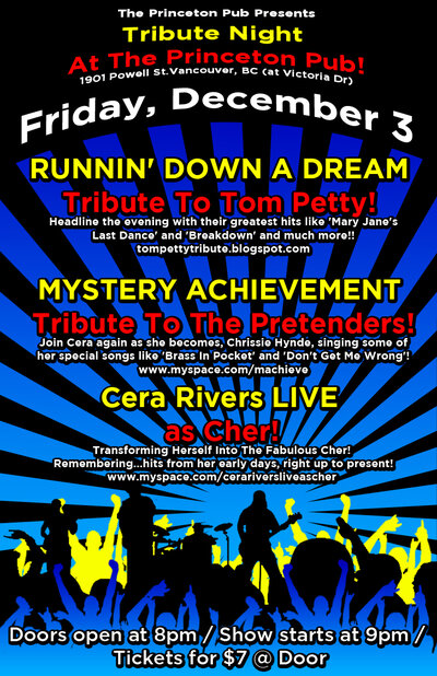 Runnin Down A Dream , MYSTERY ACHIEVEMENT, Cher @ Princeton Pub Dec 3 2010 - May 1st @ Princeton Pub