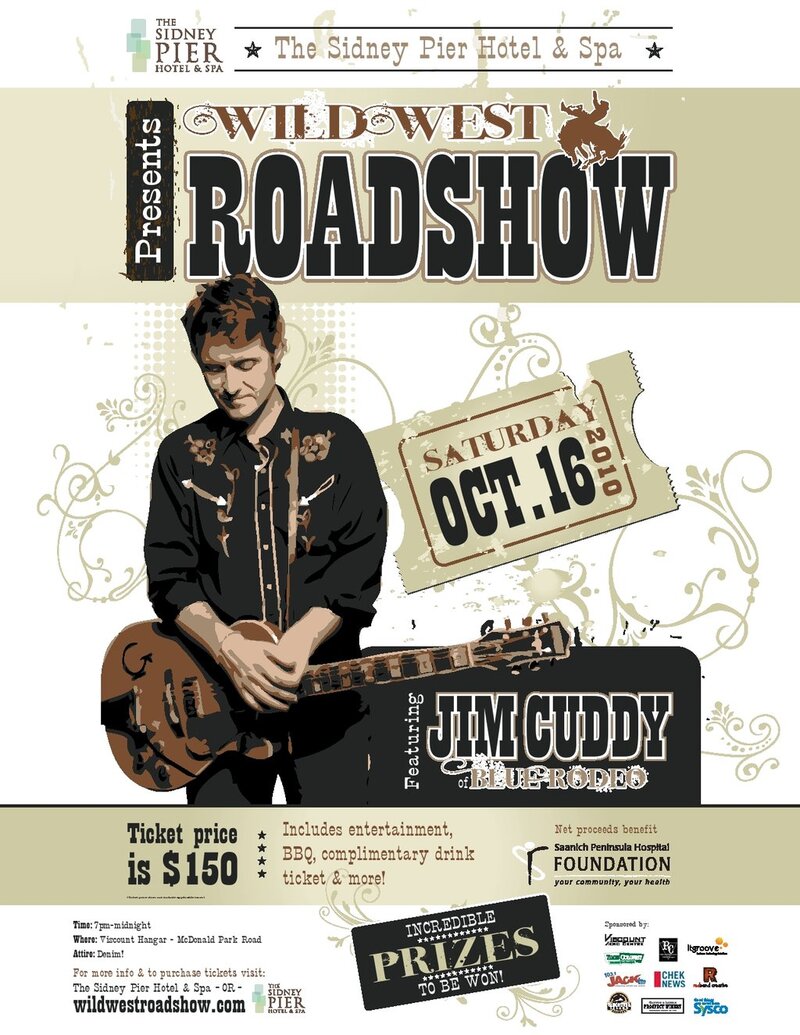 Wild West Roadshow: Jim Cuddy  @ Viscount Hangar, McDonald Rd Oct 16 2010 - Jun 8th @ Viscount Hangar, McDonald Rd