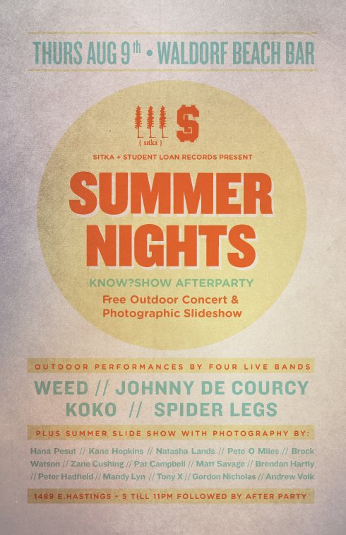 KOKO, Weed, Spider Legs, Johny De Courcy @ The Waldorf Aug 9 2012 - Jun 27th @ The Waldorf