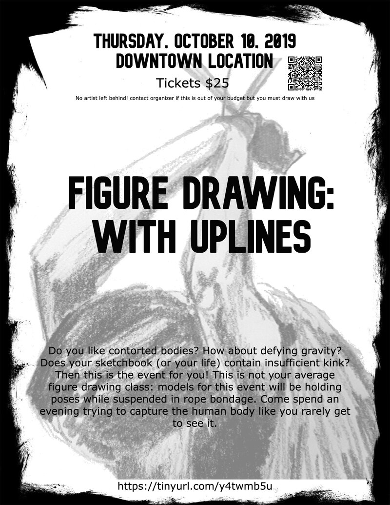 Figure Drawing, with Up-lines @ Downtown Victoria - Oct 10, 2019