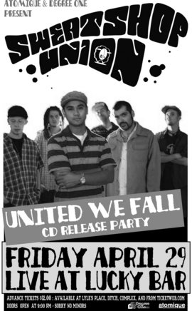 Sweatshop Union, Swill Merchants @ Lucky Bar Apr 29 2005 - Apr 30th @ Lucky Bar