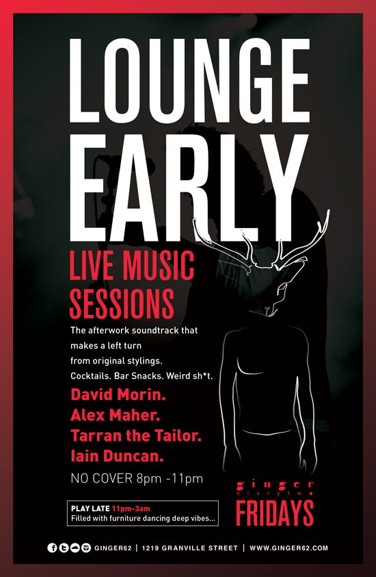 #lougeEARLY: Alex Maher @ Ginger 62 Dec 13 2013 - May 10th @ Ginger 62