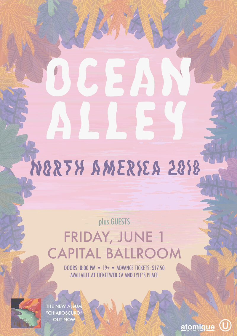 Ocean Alley, Guests @ Capital Ballroom Jun 1 2018 - Jun 4th @ Capital Ballroom