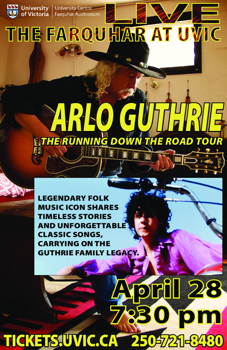Arlo Guthrie @ The Farquhar at UVic Apr 28 2017 - May 6th @ The Farquhar at UVic