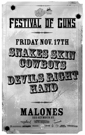 SHAFTEBURY FESTIVAL OF GUNS: The Eazys, Devil's Right Hand @ Malones Bar & Grill Downtown Nov 17 2006 - May 13th @ Malones Bar & Grill Downtown