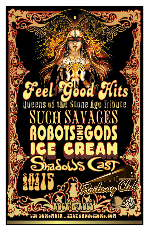 Feel Good Hits, Such Savages, ROBOTSANDGODS, Ice Cream, Shadows Cast @ Railway Club Aug 15 2015 - May 12th @ Railway Club