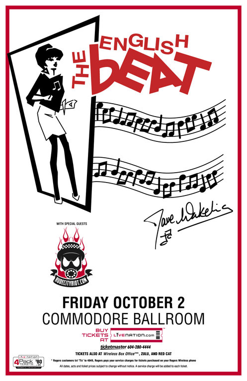 The English Beat, Rude City Riot @ The Commodore Ballroom - Oct 02, 2009