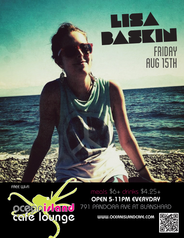 Lisa Baskin @ Ocean Island Lounge Aug 15 2014 - Jun 5th @ Ocean Island Lounge