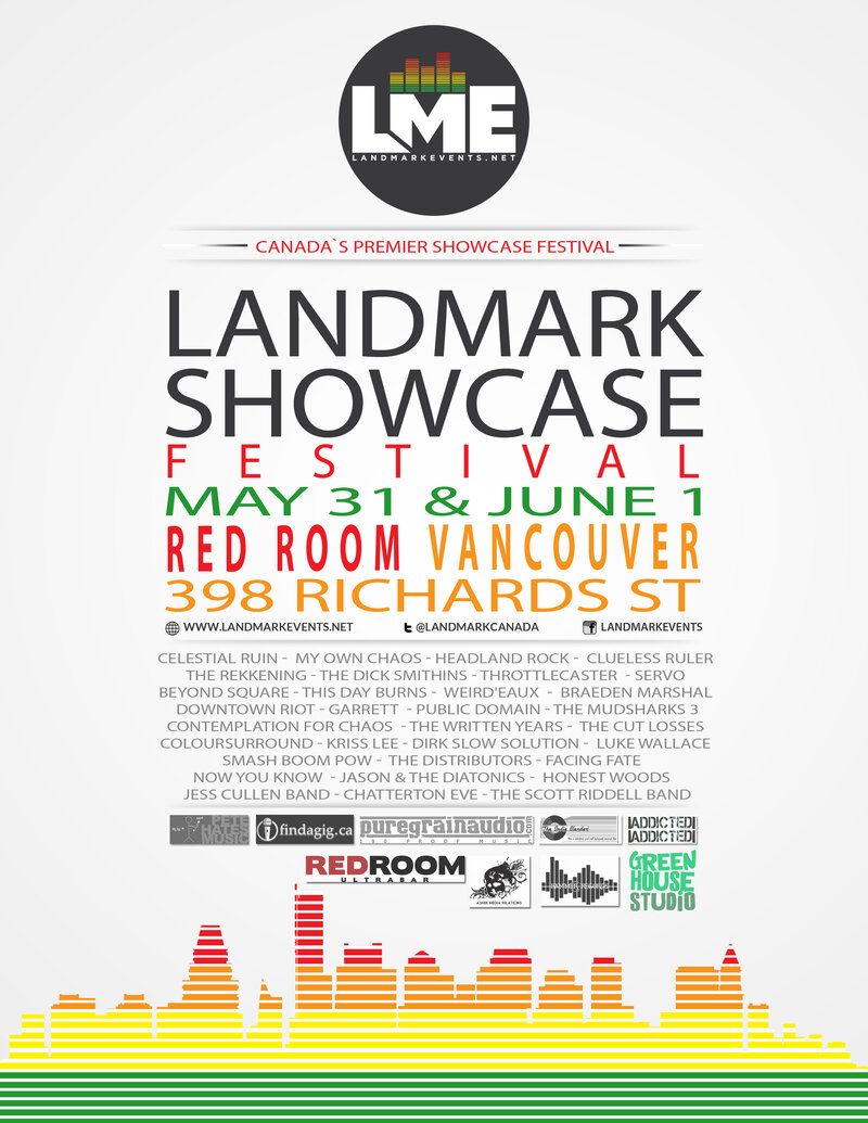 THE WRITTEN YEARS , SmashBoomPow!, The Cut Losses, The Distributors, Coloursurround, Facing Fate, Kriss Lee, Now You Know, Dirk Slow Solution, Jason and the Diatonics, Luke Wallace, And More! @ The Red Room Jun 1 2014 - May 9th @ The Red Room