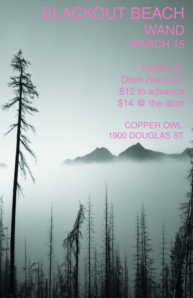 Blackout Beach, WAND @ Copper Owl Mar 15 2013 - May 20th @ Copper Owl